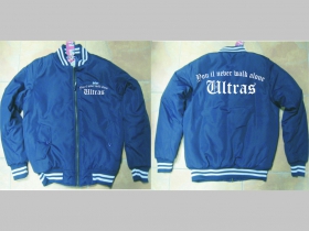 Ultras  - You il never walk alone   modrobiela pánska zimná bunda s obojstranným logom, materiál 100%polyester (obmedzené skladové zásoby!!!!)